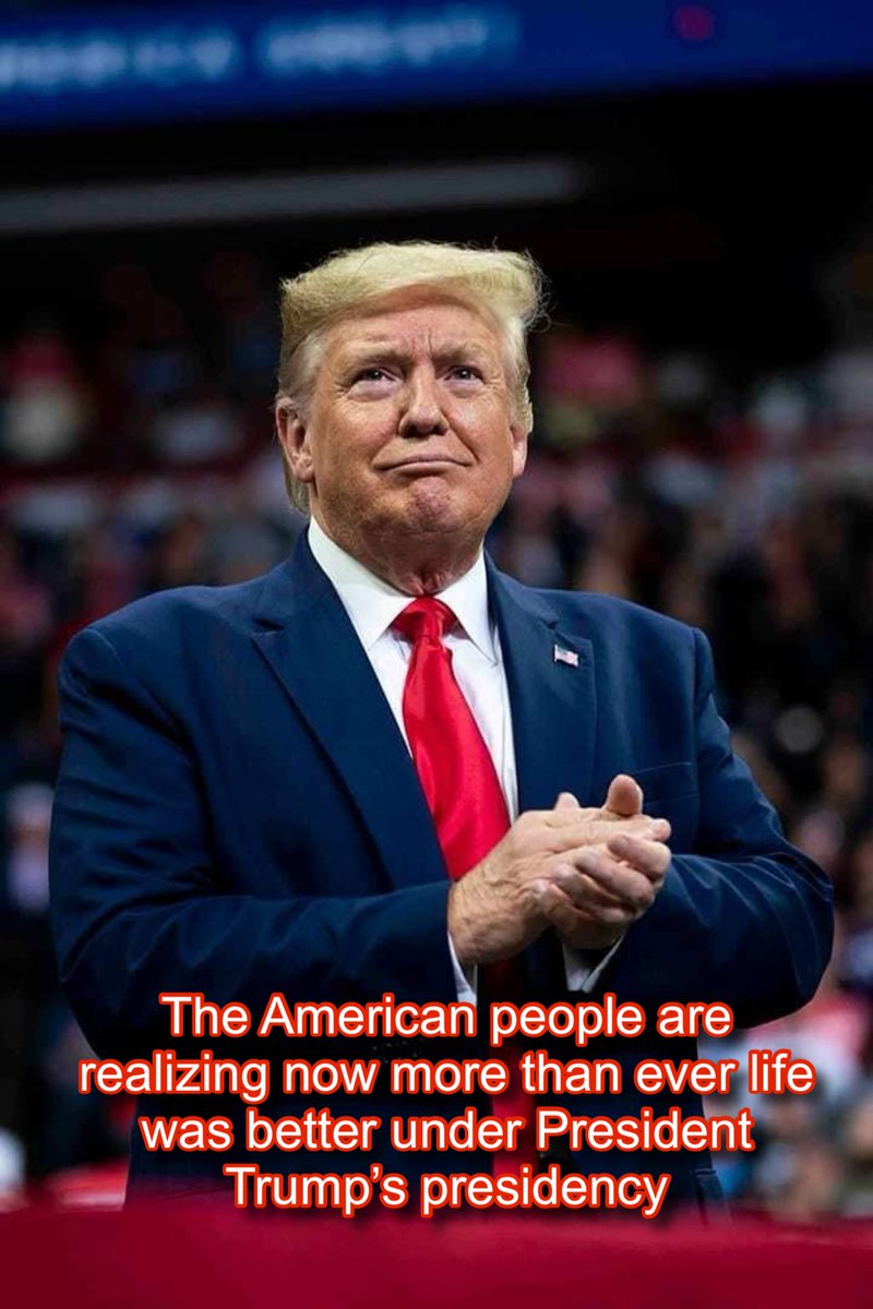 The reason @realDonaldTrump is leading in the polls and will win back the presidency is because even democrats are realizing life was better under Trump’s presidency and that they are suffering under @JoeBiden’s presidency. #Trump2024