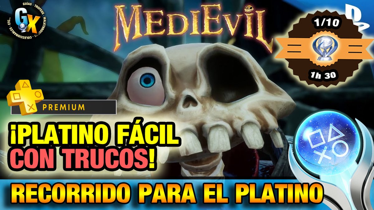 🏆¡PLATINO de MEDIEVIL (CLÁSICO) fácil y rápido CON TRUCOS!🏆

🔵Crossbuy PS4/PS5 - Incluido en PS Premium
⏰1h 15min - 1h 30 min

📽️Proceso completo con un timeline precioso en el vídeo: youtu.be/CQEfHo1kYls