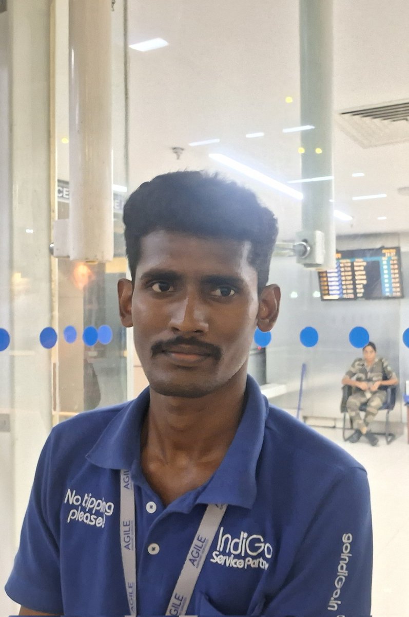 Last night, I flew with @IndiGo6E from Chennai to Coimbatore with my uncle, who couldn't walk. I booked wheelchair service, and Mr. Vignesh from the airport team helped us a lot. Noteworthy service with priceless smile. 

#indigospirit #goindigo #ThankyouVignesh