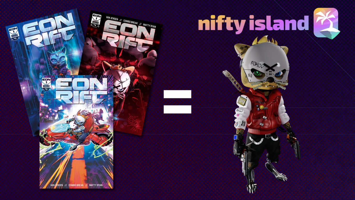 Did you know that owning any comic from the EON RIFT: GHOST MACHINE #1 collection unlocks Monk as a playable avatar in @Nifty_Island? 

Joining the EON RIFT Nifty Island community has never been easier!

If you're repping Monk in Nifty Island, let's see some screenshots 📸