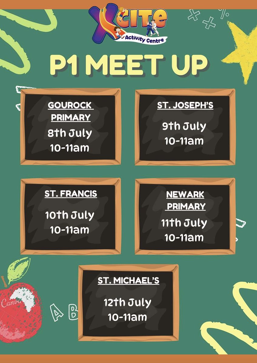 🌟This could be a nice way to meet up during the Summer break🌟 We also have more visits to St Michael's planned in the coming weeks for our new P1 children. They will have the opportunity to meet new friends from other nurseries who will be joining us in August 🌟