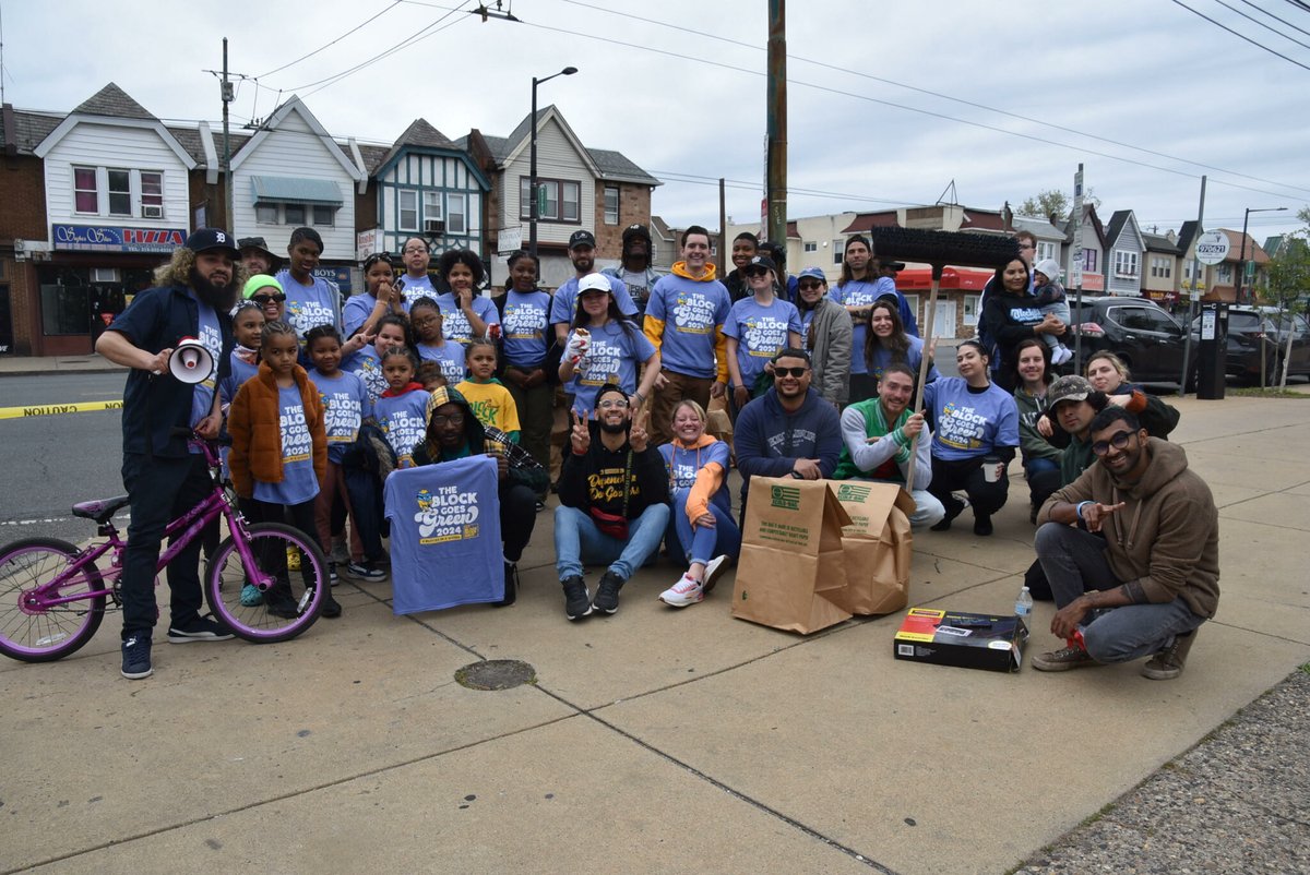 The Block Gives Back on Saturday completed its “Block Goes Green 4 Blocks in 4 Weeks” cleanups and block parties.

The Block picked a good street to finish its annual April initiative – the very dirty 4000 block of Aldine St. #NortheastPhiladelphia

northeasttimes.com/2024/04/29/mak…