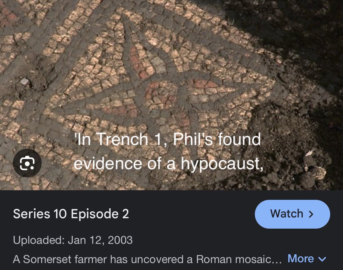 A fine finish to a #MosaicMonday - @thetimeteam Series 10 Episode 2 on Dinnington Roman Villa [on demand @Channel4 ]