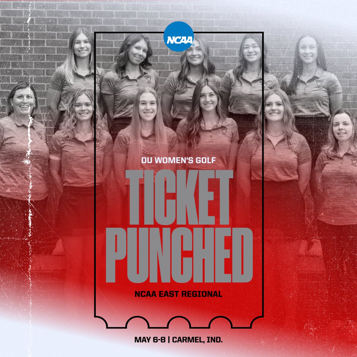 DUAthletics's tweet photo. For the first time in program history, the @DU_WomensGolf team will be playing in the NCAA Regionals! May 6-8 at Prairie View Golf Club in Carmel, Indiana with 14 other schools. Congratulations and best of luck!
#DUingWork #DUGolf #DUPanthers https://t.co/7FS7Mu31FB