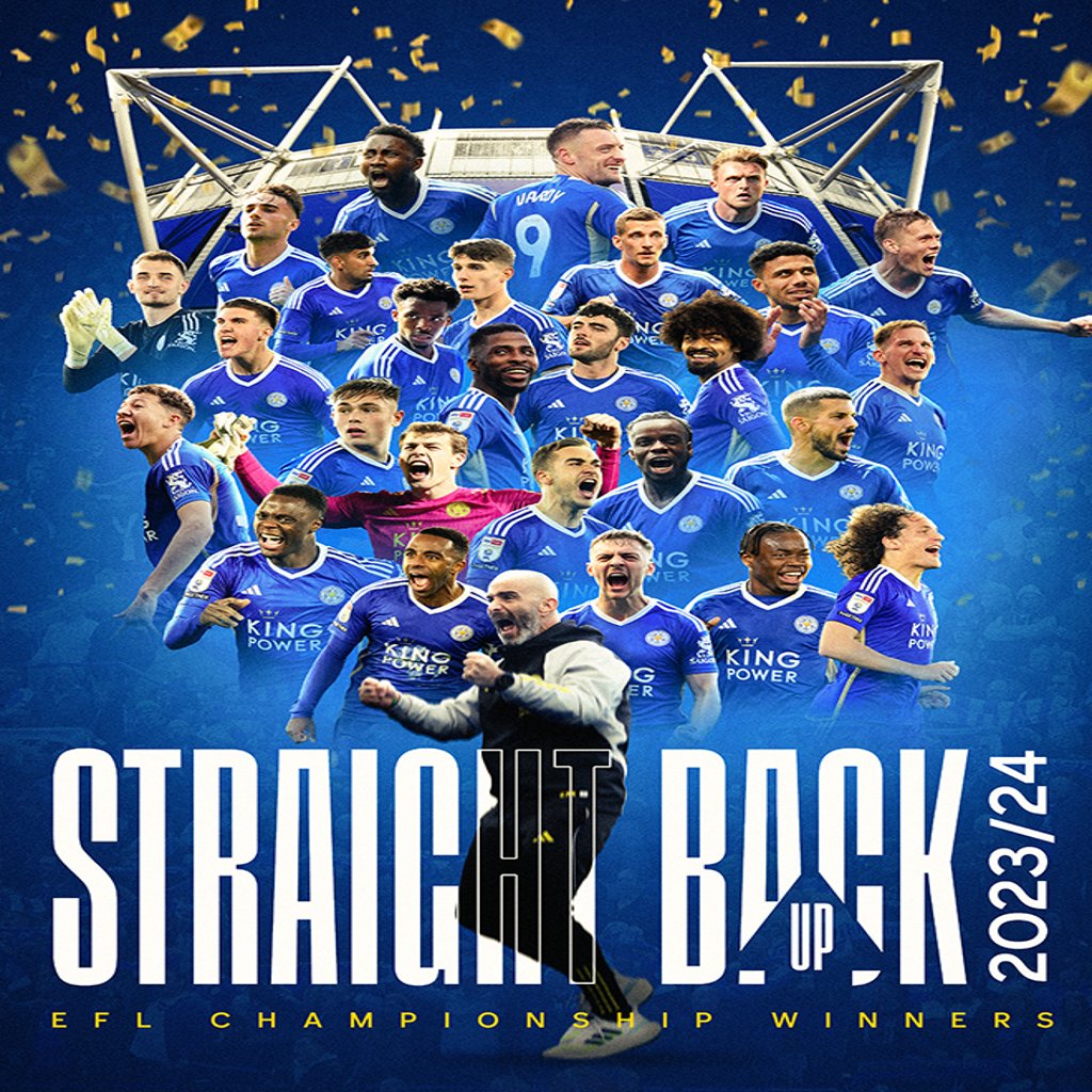 WE'RE BACK !!
#LCFC #championship #Leicester #Leicestercity #leicestercityfc #efl #leicestercitylive #leicestercityaovivo #foxes @lcfc @leicester @leicestercity @leicestercityfc #champions #promoted #straightbackup #PremierLeague