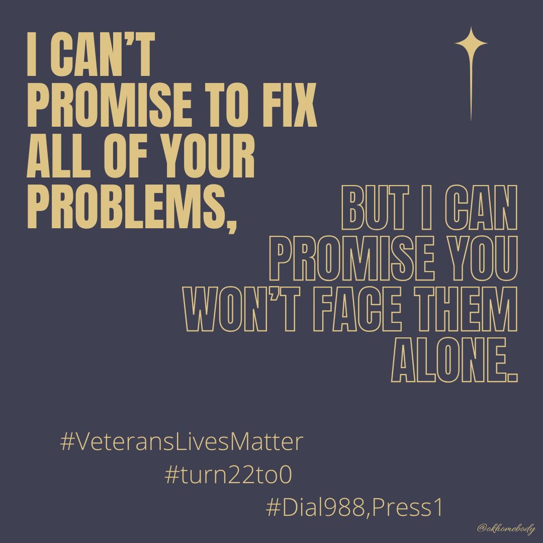 Mon #BuddyChecksMatter Veterans #Turn22To0 #EndVeteranSuicide🇺🇸 #PTSDWarrior #JustListen🛩🛩🛩🫡➡️@royharper53🛩🇺🇸 ➡️@Wolfeagle17🛩🇺🇸 ➡️@SgtRPaj🛩🇺🇸 ➡️@MikeCorkSr1🛩🇺🇸 ➡️@AFChief95🛩🇺🇸 ➡️@01Fender_Player🛩🇺🇸 ➡️@Defen_sorFortis🛩🇺🇸