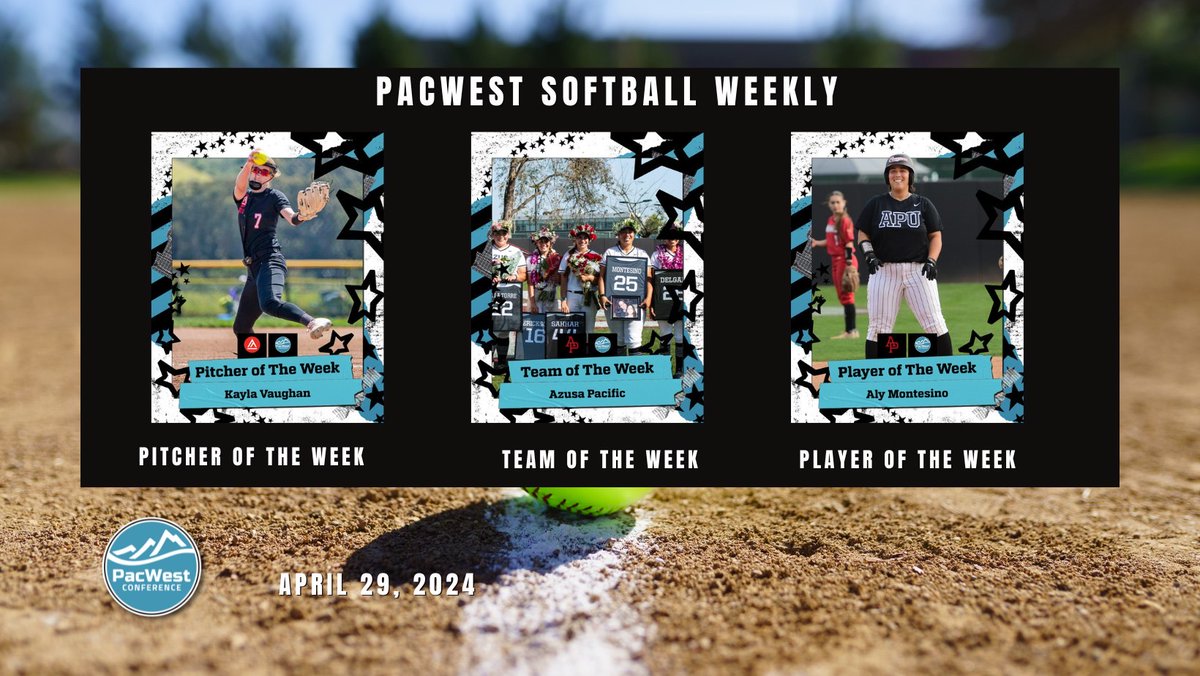 The final softball weekly awards of 2024 feature @APUCougars and @ARTU_Knights. Read more at thepacwest.com.