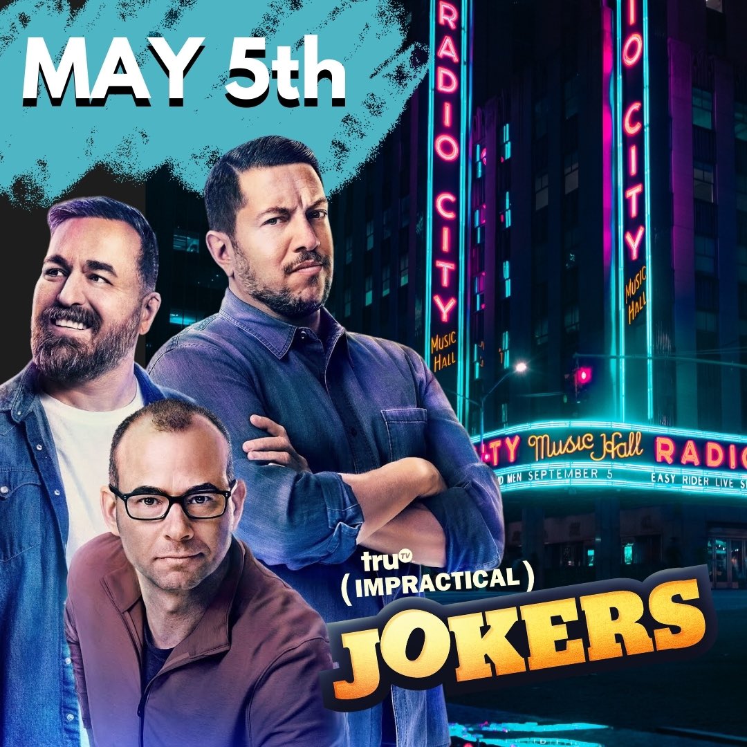 NYC / Radio City Music Hall on May 5th! See the Impractical Jokers LIVE on tour - get your tickets here: ImpracticalJokersLive.com