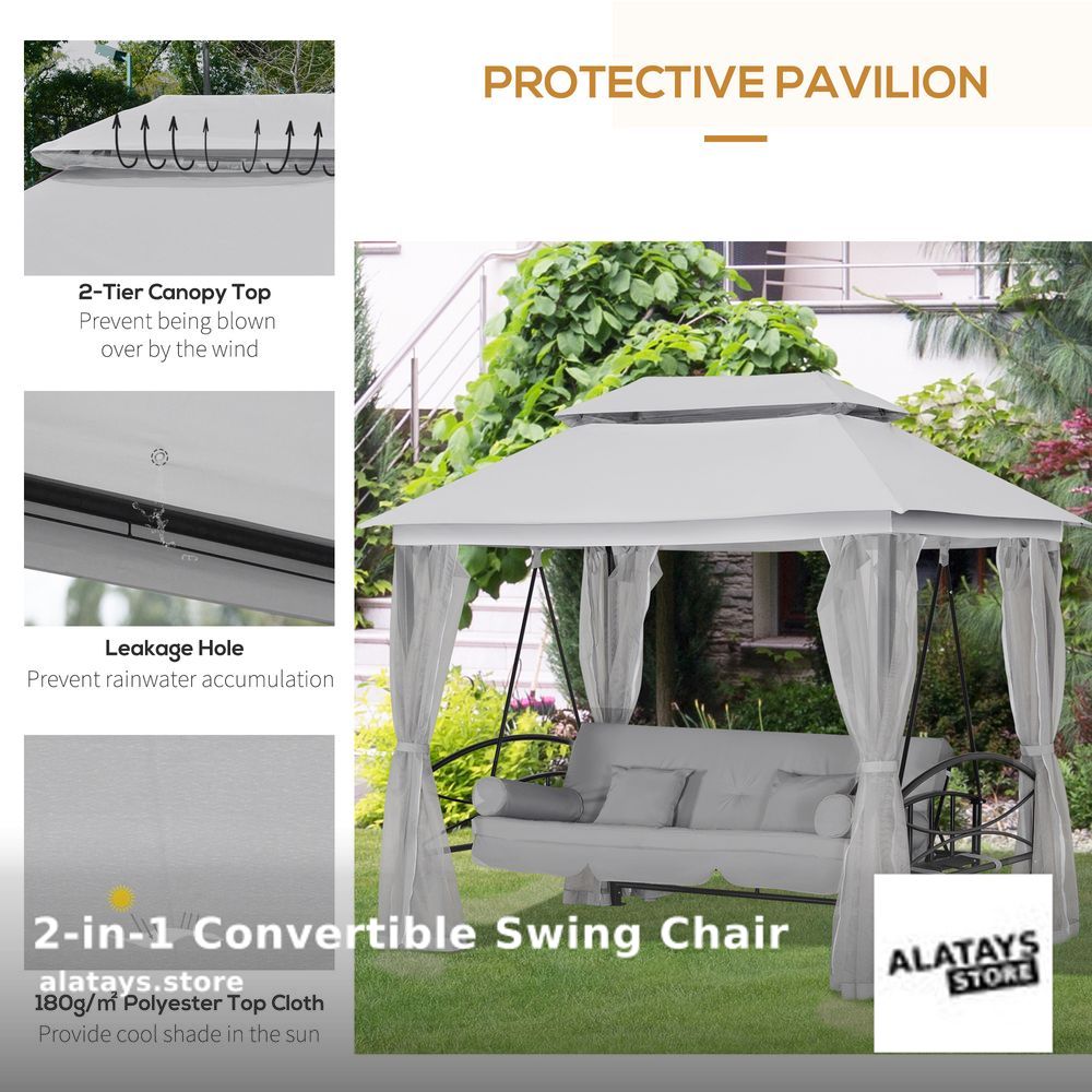 Check out this product 😍 2-in-1 Convertible Swing Chair 😍 
by Outsunny starting at £418.99. 
Shop now 👉👉 alatays.store/products/2-in-…
#ALATAYS #ukshopping #ukshopping #onlineshopping #ukshop #onlineshoppinguk #OnlineShopping #ShopNow