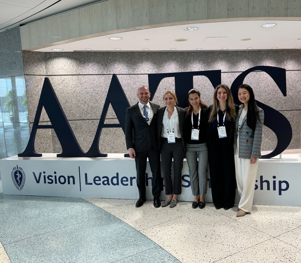 Incredibly grateful to be an <a href="/AATSHQ/">AATS</a> Member for Day and have the opportunity to be inspired by leaders in the field, learn the latest in scholarship and operative approach for advancing patient care, and re-connecting with old colleagues and classmates as we grow up
