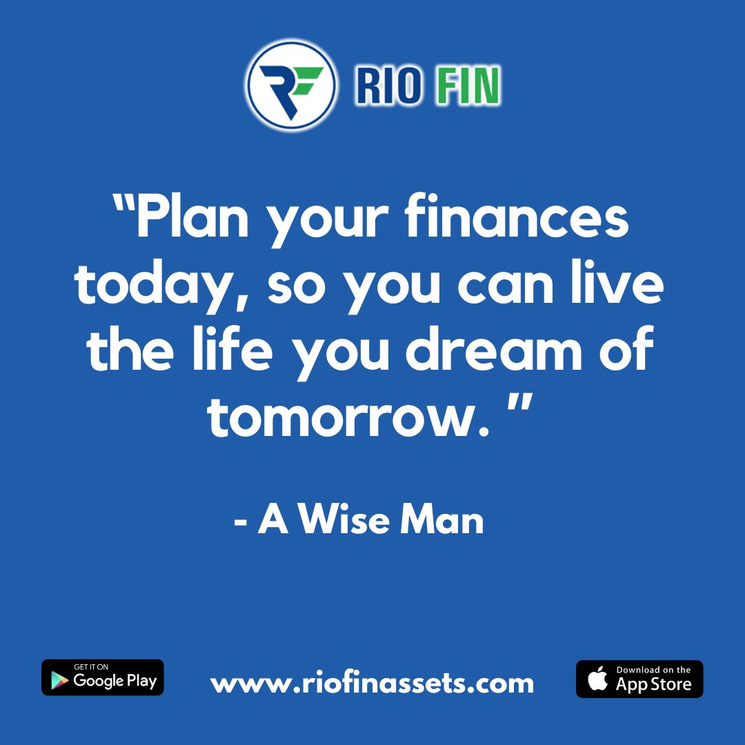 Plan your finances today, so you can live the life you dream of tomorrow. 🌟 

#FinancialPlanning #DreamLife #FutureGoals