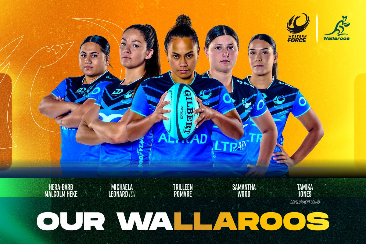 We are thrilled to announce that five Western Force players have been selected for the upcoming Wallaroos series! 🙌 Click below for more details 👇👇 westernforce.rugby/news/force-qui… #WeAreForce #SuperW #BeTheFirst