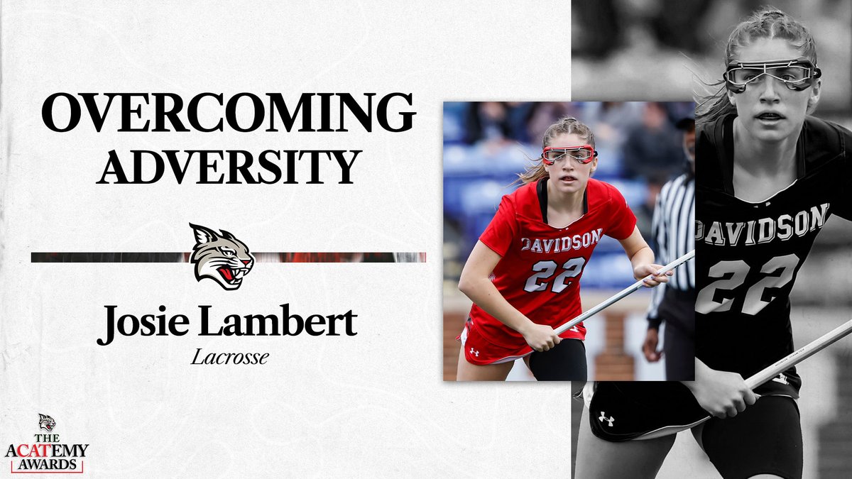 Setbacks are frustrating, but they can also lead to significant comebacks (and an OVERCOMING ADVERSITY AWARD)! After tearing her ACL in 2023, Josie Lambert of @DavidsonLax has returned in a big way this spring and leads the Wildcats with 49 goals!