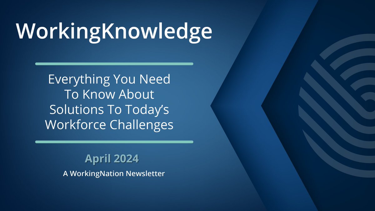 What's on the minds of today's thought leaders in workforce development and education? Check out my latest #WorkingKnowledge newsletter for @WorkingNation! Find it here👇🏻👇🏻👇🏻 bit.ly/WorkingKnowled… #careers #upskilling #training #credentials #indemandskills #AI #CyberSecurity