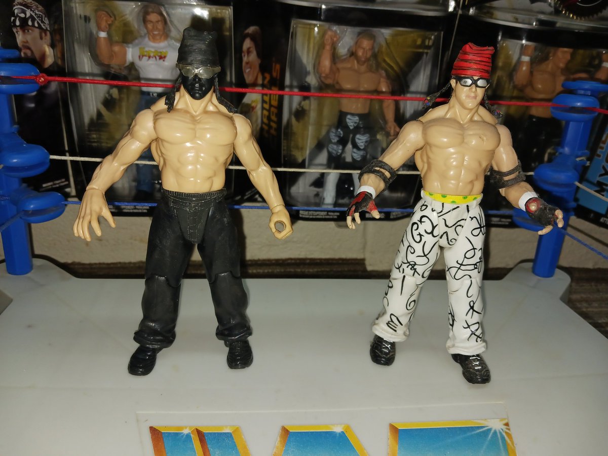 This Jakks TTL Rulers of the Ring Series 2 Grand Master Sexay Prototype is Too Cool! Notice the changes from Proto to Production Figure. No Jointed Arms and different Hands! Beanie and Goggles are Glued on Proto also!