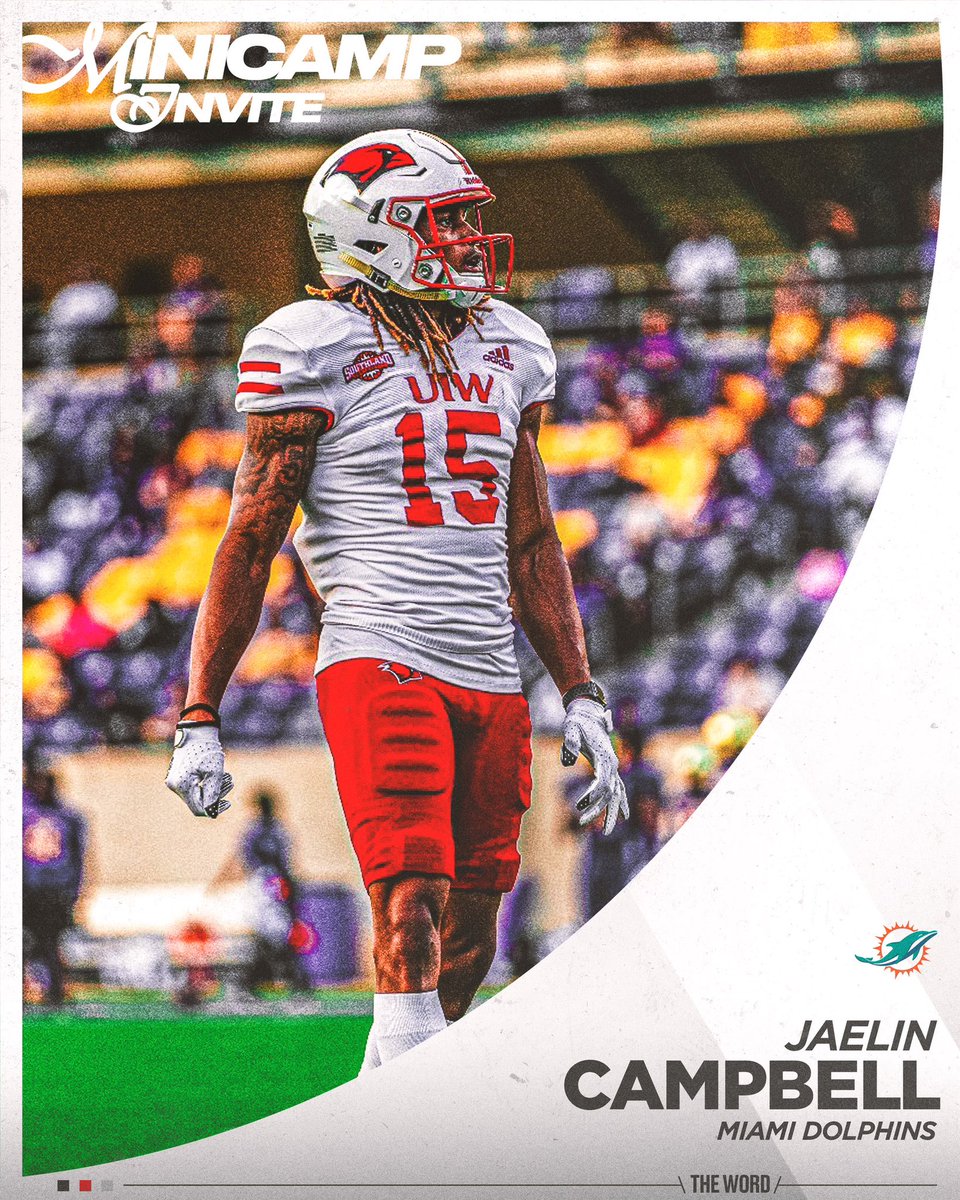 Miami bound 🐬 Congratulations to @JaelinDCampbell on receiving a Rookie Mini Camp invite from the @MiamiDolphins ‼️ #TheWord / #ProCards