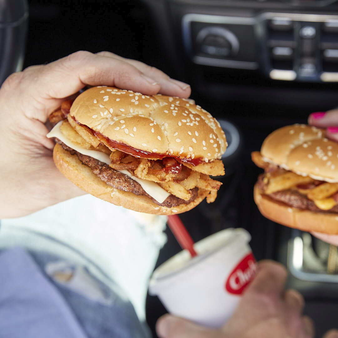 are you ordering 1 or 2 Tangled BBQ Swiss Burgers? #checkersrallys