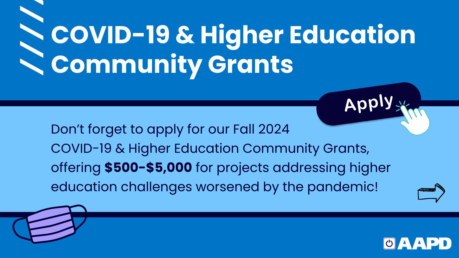 AAPD on X: &ldquo;AAPD is offering #COVID &amp; #HigherEd grants for groups 