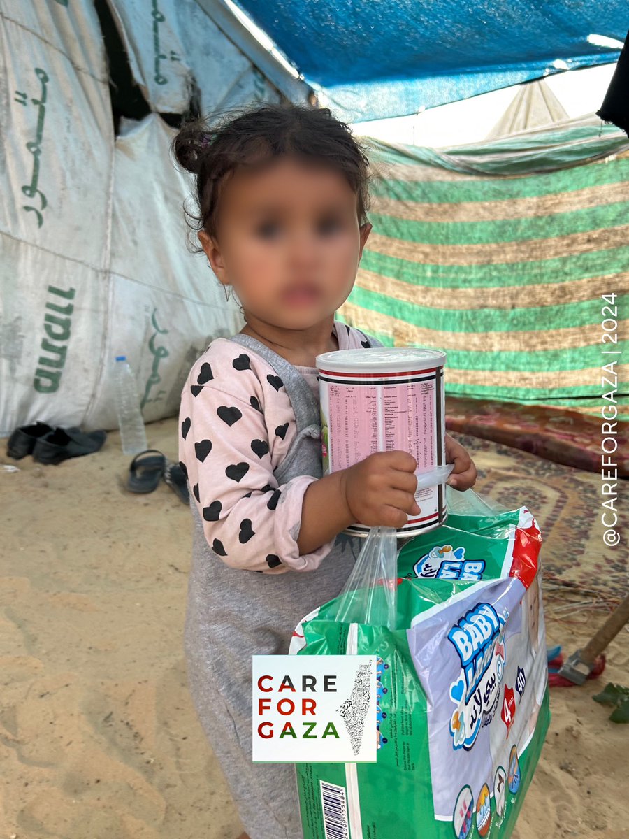 Milk and diapers for the displaced babies in Gaza. DONATE NOW: gofundme.com/f/CareForGaza PayPal: paypal.com/paypalme/Usman… USDT | TRC20: TJnEkZsUv83bSyf5yw7zcbCcNF2DfV8XTK