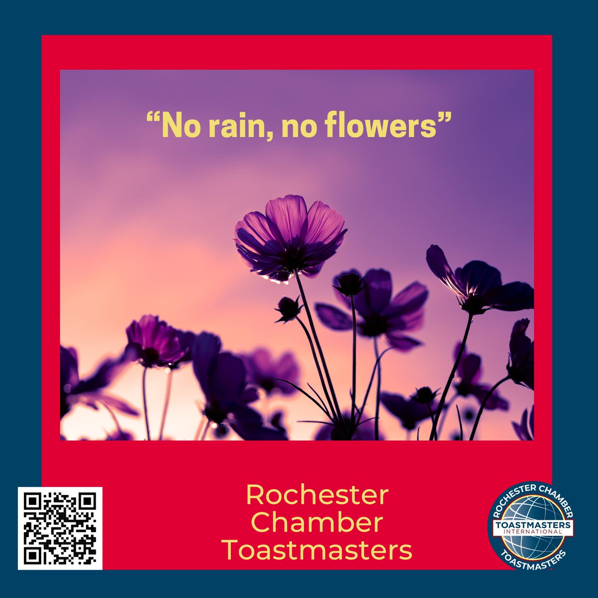 Monday Motivational - Use the power of showers to make for a sunny May #Toastmasters #rochestermn #rochmn #publicspeaking #neighborshare #neighborstory #mondaymotivation #neighbors #flowers #spring