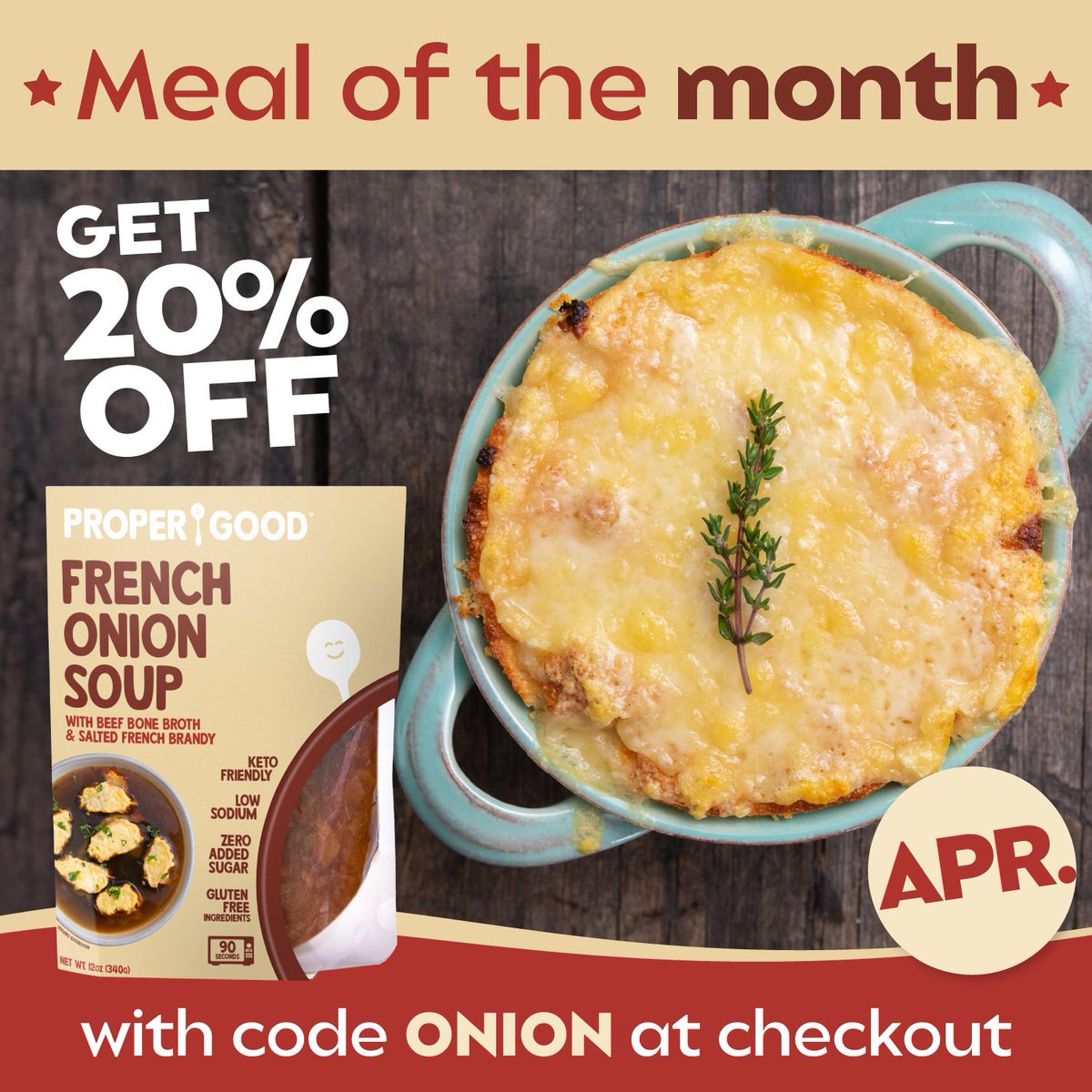Last few days to use code ONION for 20% off at checkout! 🧅 Enjoy this delicious, refreshing soup now with even more chunky onion! #eatpropergood #sharktank #walmart