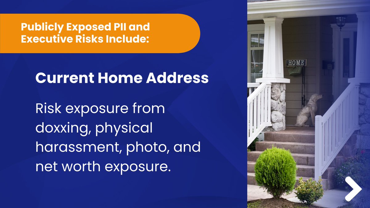 deleteme's tweet image. The repercussions of executive #DataTheft can extend beyond the individual, affecting stakeholder confidence and stock prices, and even lead to regulatory scrutiny. 

For more information, visit bit.ly/3vFlI58 

#ExecutiveProtection #PII