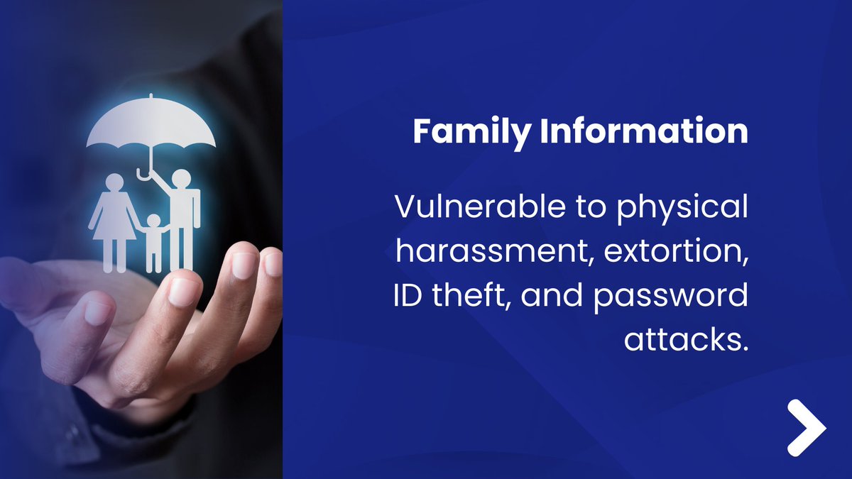 deleteme's tweet image. The repercussions of executive #DataTheft can extend beyond the individual, affecting stakeholder confidence and stock prices, and even lead to regulatory scrutiny. 

For more information, visit bit.ly/3vFlI58 

#ExecutiveProtection #PII