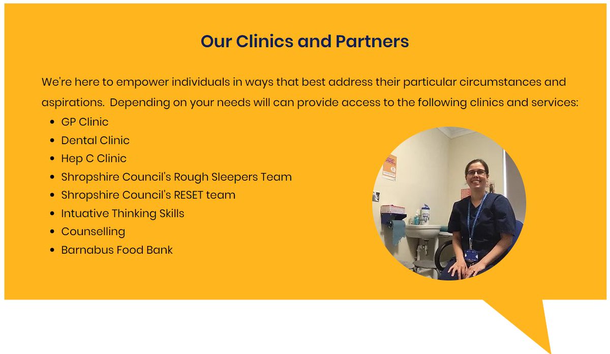 While practical support is at our core, providing washing facilities, laundry, hot meals, toiletries, and more, we also provide access to onsite local #health and #support services, delivered by our partners. Find out more about what we do here: 👇👇👇 shrewsburyark.co.uk/what-we-do