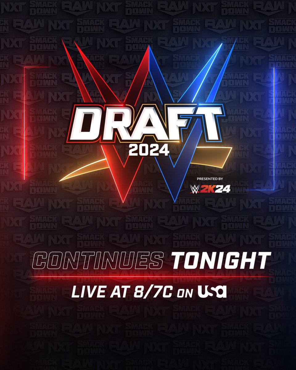 More change is coming. We've still got a lot of shaking up to do... The #WWEDraft continues TONIGHT, live on #WWERaw 8/7c @USANetwork