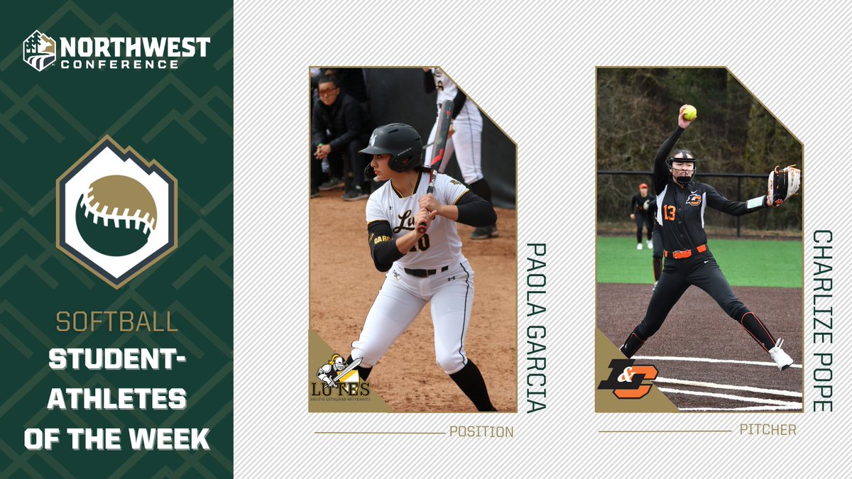 Garcia & Pope Named NWC Softball Student Athletes of the Week @golutes @lutesoftball @LCPioneers nwcsports.com/news/2024/4/29…