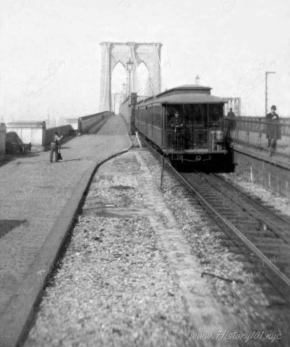 Brooklyn Bridge Trolley 1898