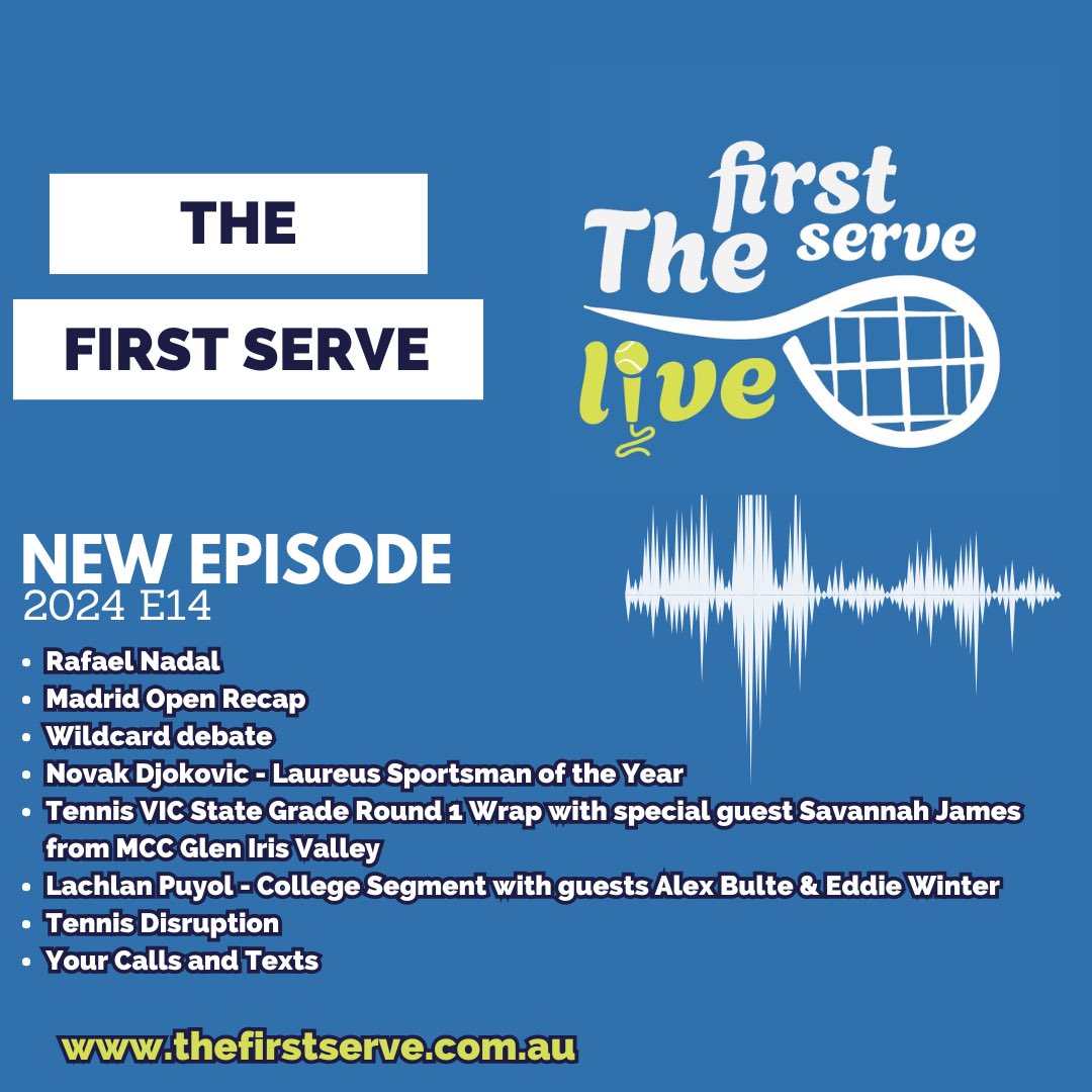 If you missed last nights show you can listen back right here ⤵️ LISTEN 🎧 bit.ly/439YoHB #TheFirstServe #Tennis #SEN #Radio