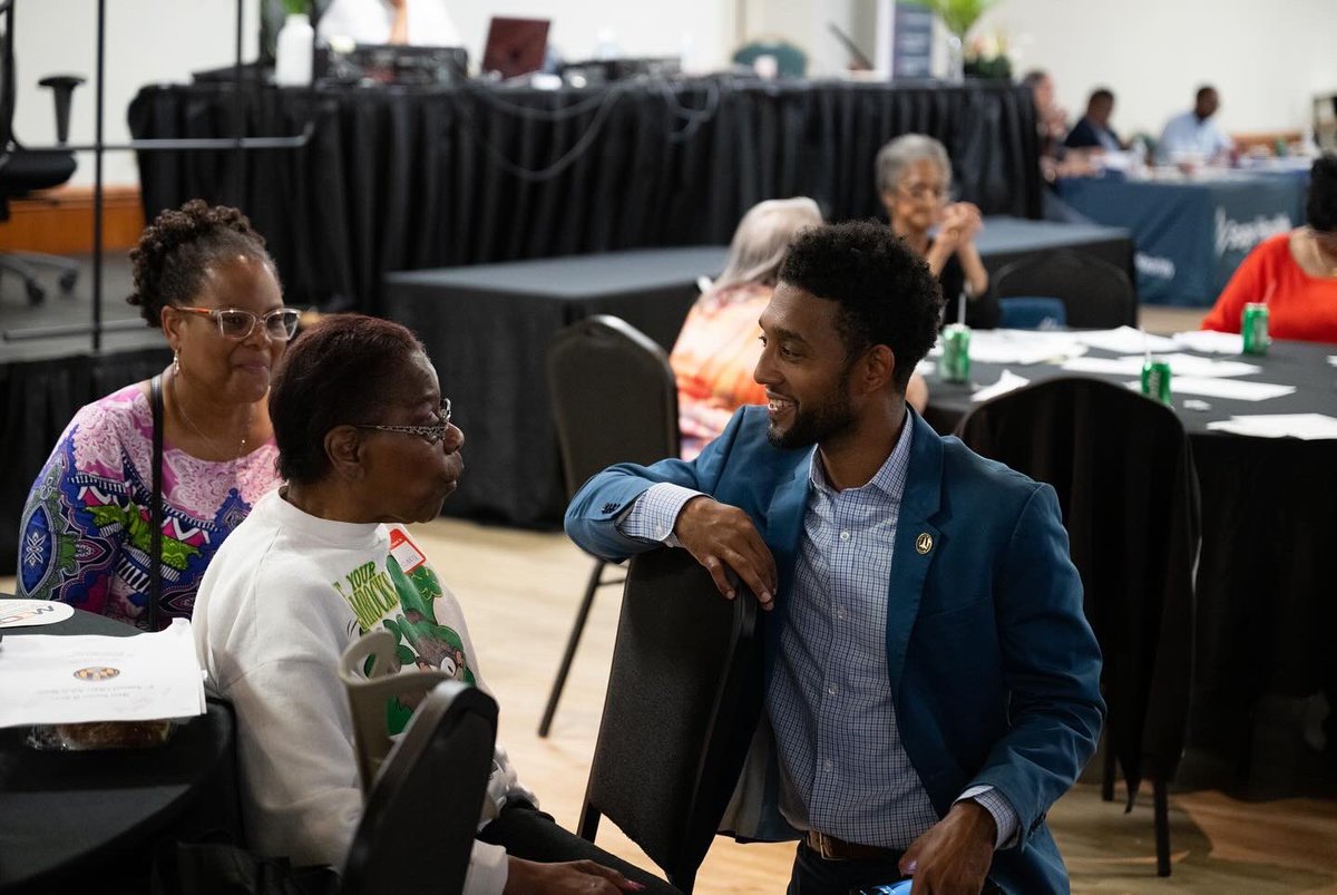 Kicked off #OlderAmericansMonth at our 2nd Annual Older Adults Summit. 

It is life long residents like Ms. Pauline who, at 95 years young, continues to motivate me to uplift and empower every older adult here to age in this city with dignity.