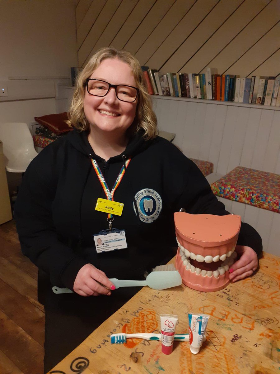Introducing some of our partners who help support our clients... Kirsty & Caroline are both Oral Health Improvement Practitioners with the Healthy Smile Team & have been coming regularly to give oral health advice and support. #Healthysmileteam #homeless #charity #shrewsbury