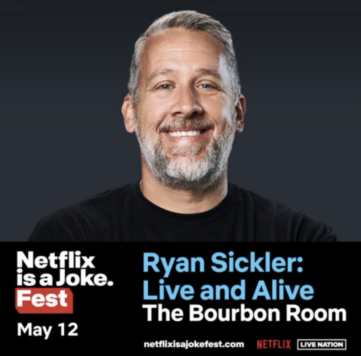 LOS ANGELES!! I’m fired up for my show at the Netflix is a Joke Fest! Catch me at the Bourbon Room Sunday, May 12th at 7p! Get your tickets now at ryansickler.com/tour!

#NetflixIsAJokeFest #RyanSickler #Comedy #May12th #netflix #standup