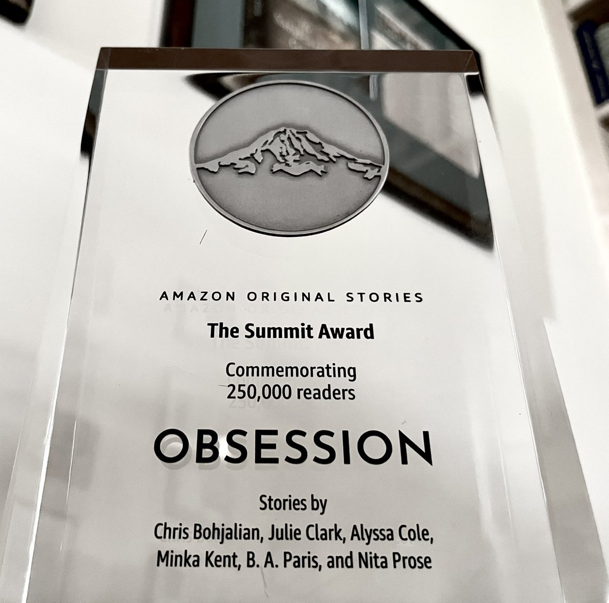 BIG thanks to the 250,000 readers who’ve now devoured the short story collection, OBSESSION, which includes my tale, “Slot Machine Fever Dreams.” Honored to tag the summit with @NitaProse, Julia Clark, @baparisauthor, @AlyssaColeLit, Minka Kent, and @kjerstiwithaK ! @AmazonPub