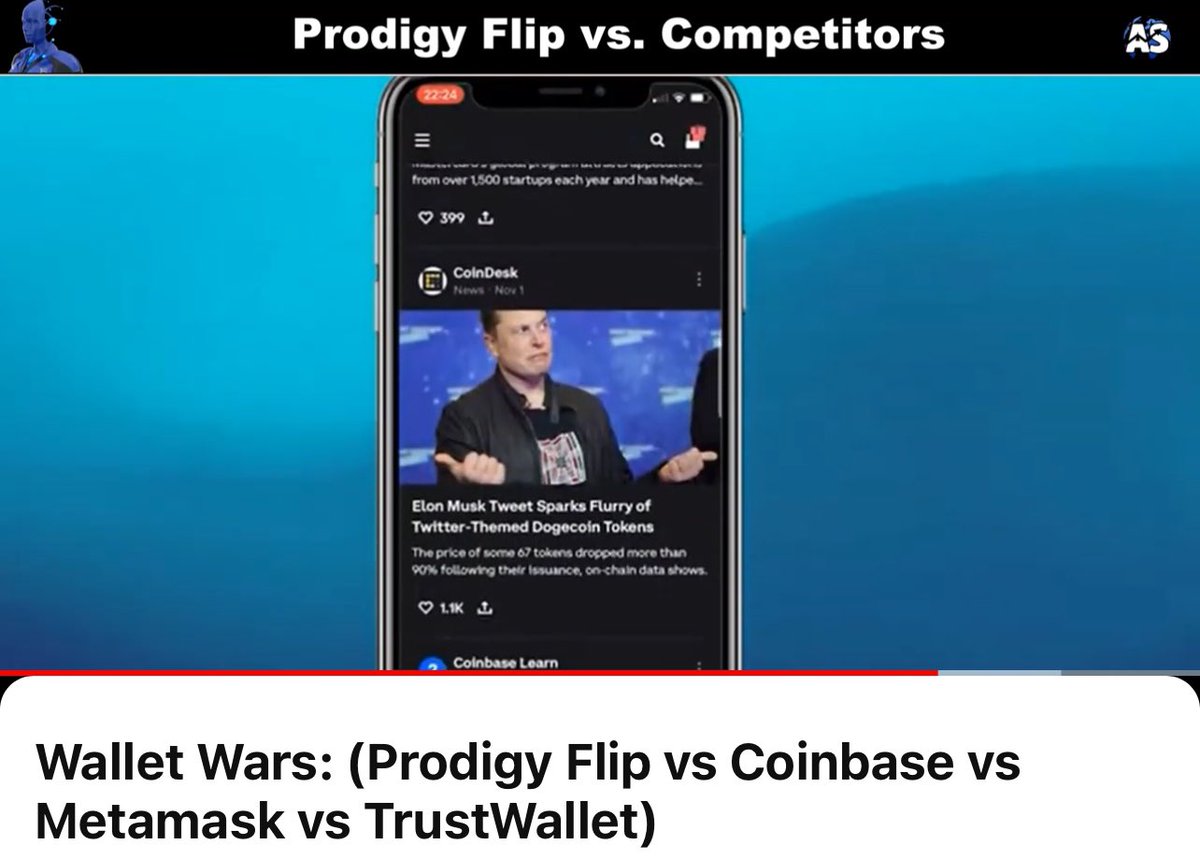 A must watch video from ADAM. Comparing Top wallets with Prodigy flip! #PRODIGYFLIP #METAMASK #Trustwallet #CoinbaseWallet youtu.be/CewQeJ6rsWw?si…