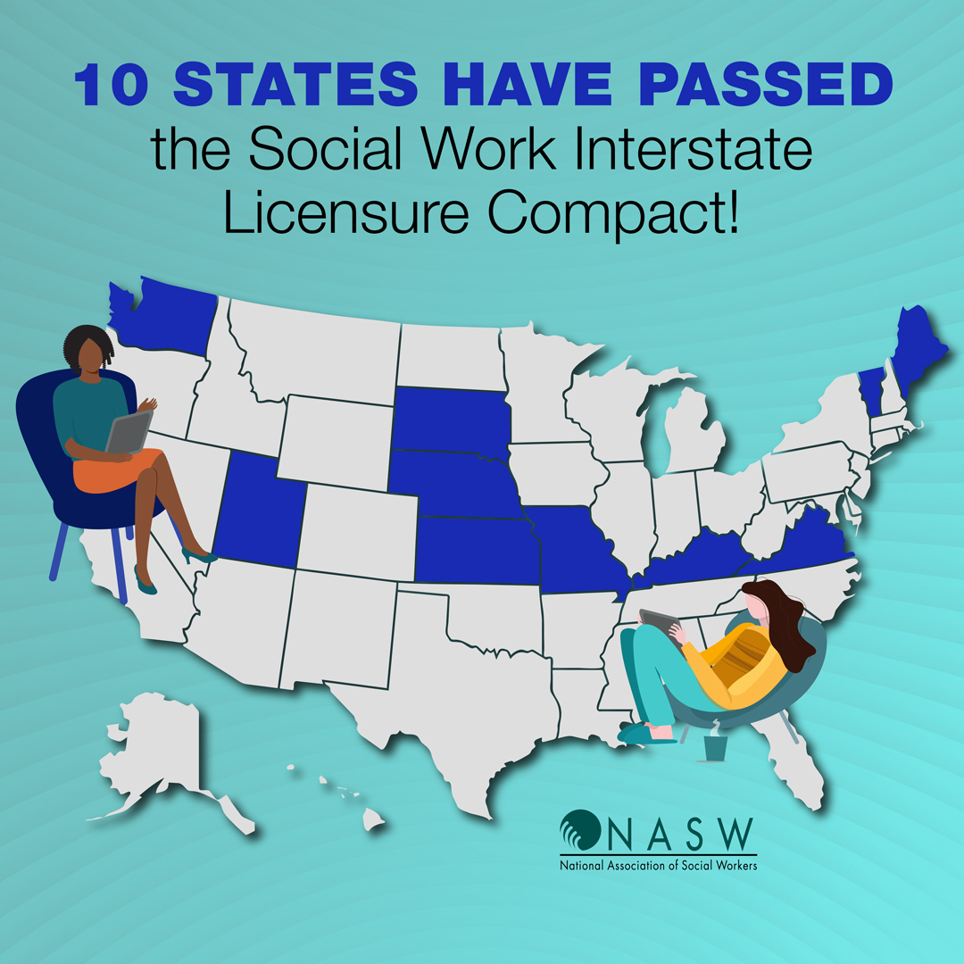 #NASWMaine! Maine is now the 10th state to enact the #SocialWorkCompact. Kudos to all #SocialWorkers who advocated for this legislation. Learn more about how the compact works: buff.ly/3w3AFhX #PleaseShare