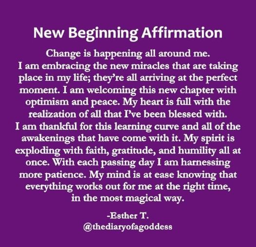 NEW BEGINNING AFFIRMATION:
#danielkudra #angelstore #faith #AngelGifts #angelsoflightgifts #angels #angelstore #hope #manifesting #spirituality #spiritual #believe #quotes #dailymessage #Positivity #creatingmemories #peaceandlove #manifestation #creatingchange #socialmedia