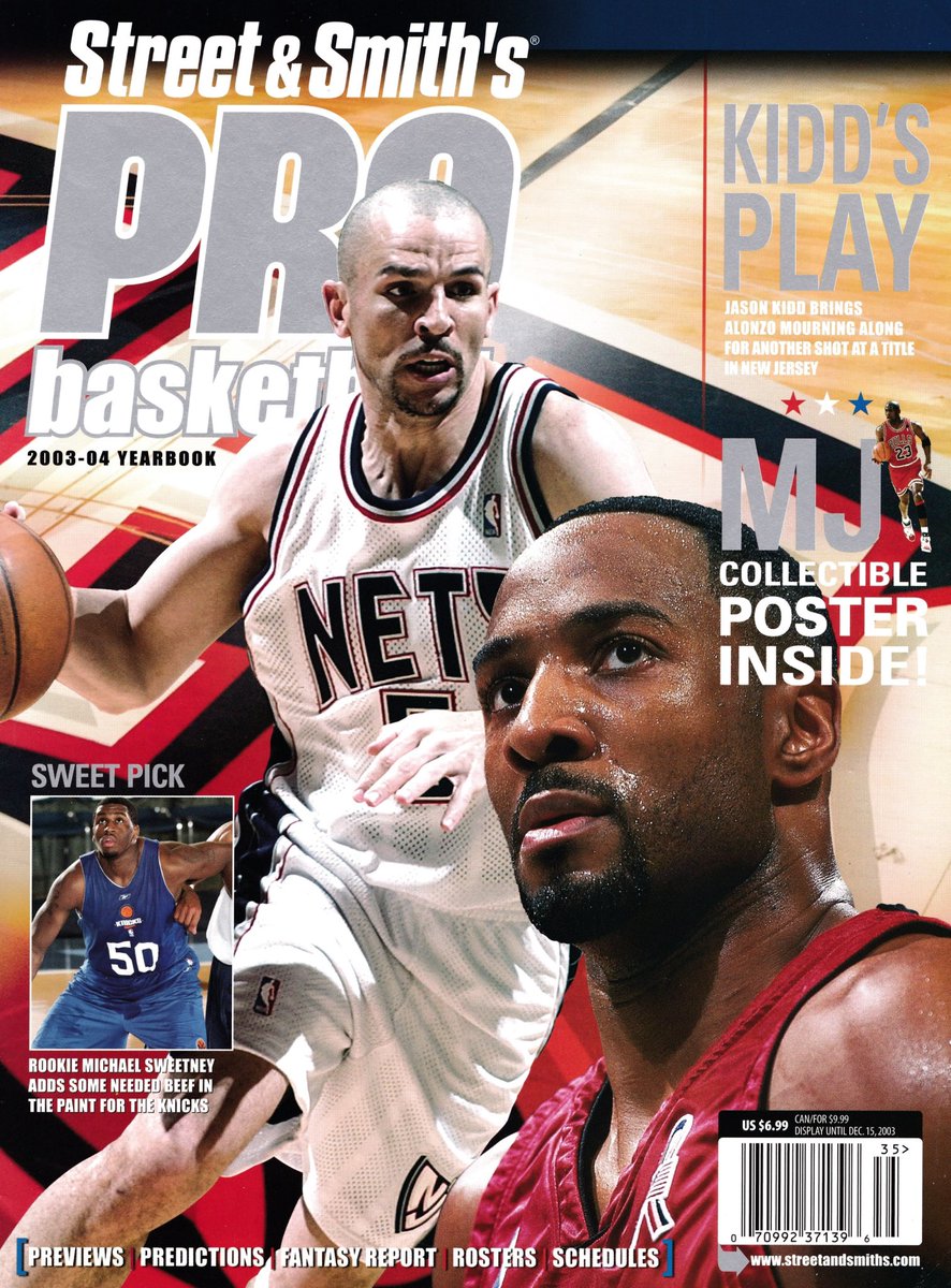 Street & Smith's Pro Basketball, September 2003-04 #Jumpman #Jumpman23 #JumpmanHistory #AirJordan #MichaelJordan #Jordan #Chicago #Bulls #NBA #Mj23Covers