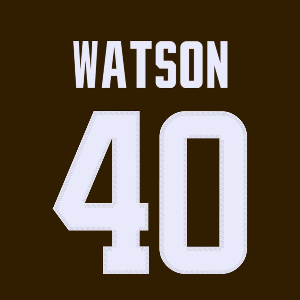 Cleveland Browns LB Nathaniel Watson (@Nathaniel_ATH) is wearing number 40. Last assigned to Matthew Adams. #DawgPound