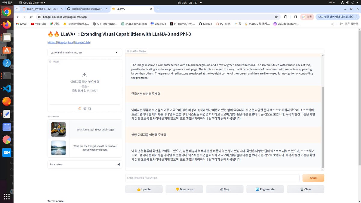 Wow llava with llama3 and phi-3 is really good!

Llava 1.5 was good for multilingual before without finetune but, new models are much better i think.