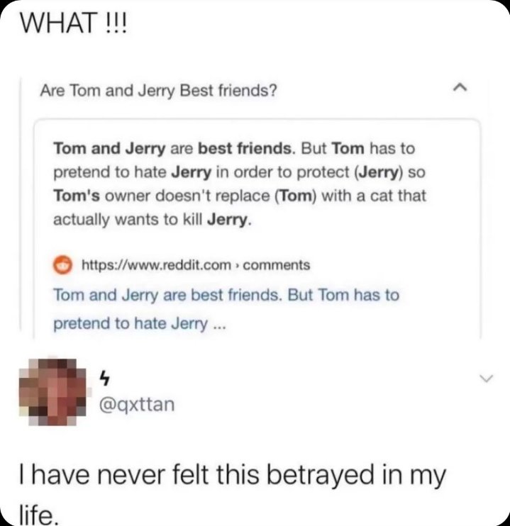 Tom did too much for someone pretending to hate Jerry lmaoo