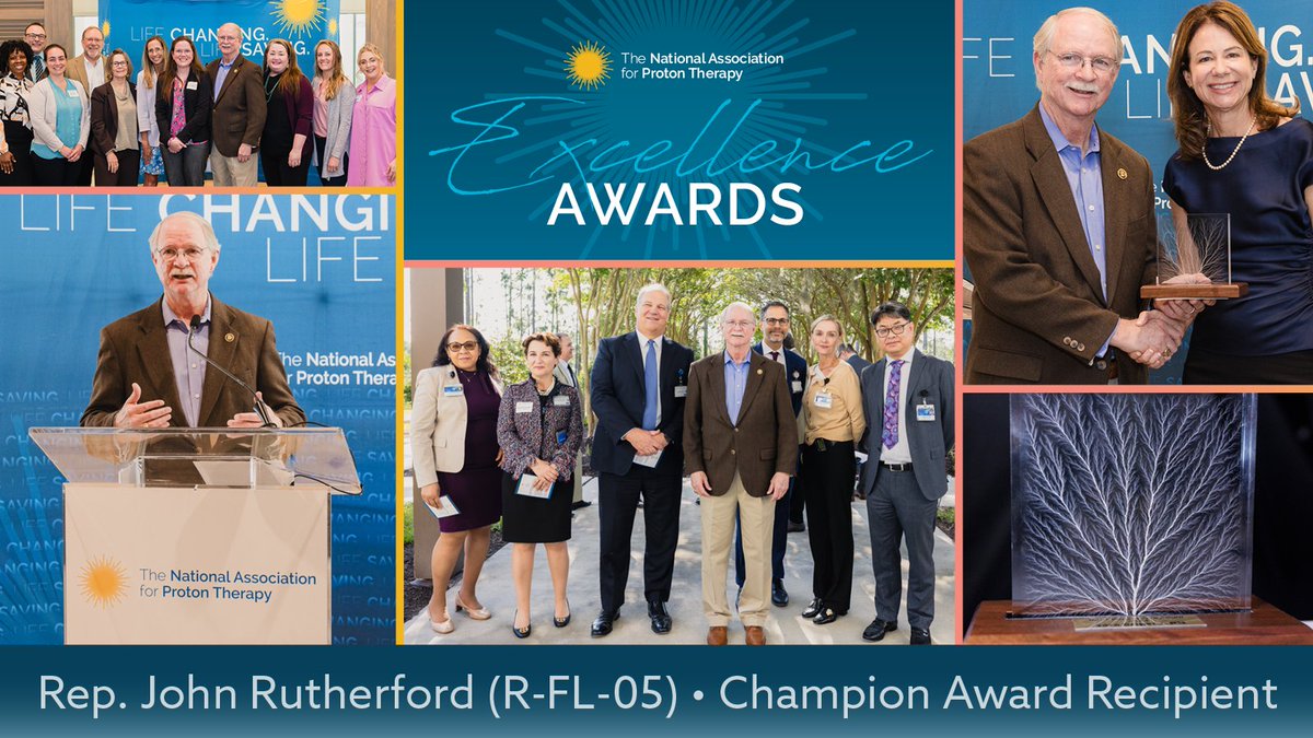 Wrapped up the 2024 Excellence Awards in San Diego @CancerProtons & Jacksonville @AmericanCancer 🎉 Celebrating @RepScottPeters & @JRutherfordFL for championing #ProtonTherapy access. Thanks to all who push forward medical innovation! 🏆 Read more: proton-therapy.org/celebrating-ad…