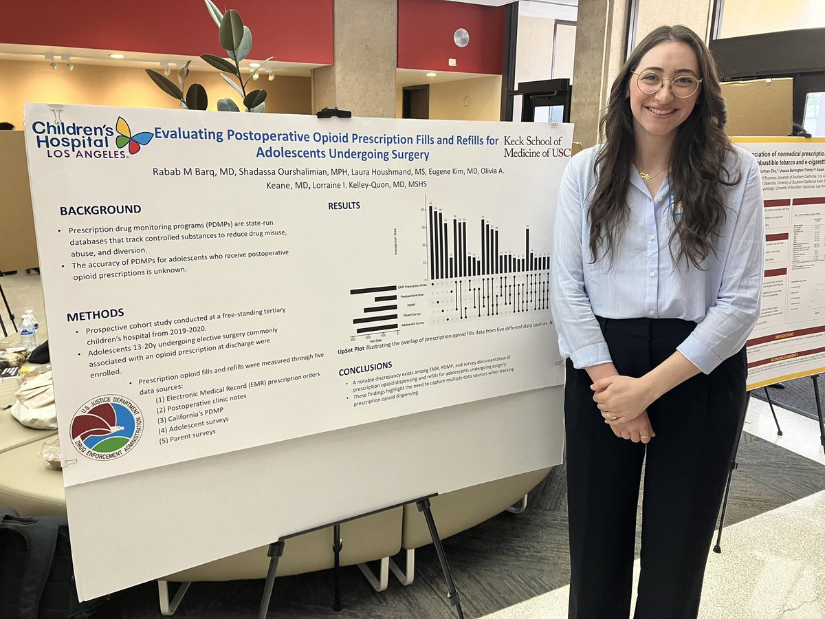 Lorraine Kelley-Quon, MD, MSHS, FACS, FAAP (@lkelley_quon) on Twitter photo BREAKING!! <a href="/BarqRuby/">Ruby Barq</a> presents findings from <a href="/HOPE_sci_lab/">HOPE Lab</a> at the Early Career Science day hosted by <a href="/IASatUSC/">Institute for Addiction Science at USC</a> highlighting variable reporting of Rx #opioid fills and refills when comparing PDMPs to EMR and patient reports <a href="/ChildrensLA/">Children's Hospital LA</a> <a href="/APSASurgeons/">APSA Surgeons</a> BREAKING!! <a href="/BarqRuby/">Ruby Barq</a> presents findings from <a href="/HOPE_sci_lab/">HOPE Lab</a> at the Early Career Science day hosted by <a href="/IASatUSC/">Institute for Addiction Science at USC</a> highlighting variable reporting of Rx #opioid fills and refills when comparing PDMPs to EMR and patient reports <a href="/ChildrensLA/">Children's Hospital LA</a> <a href="/APSASurgeons/">APSA Surgeons</a>