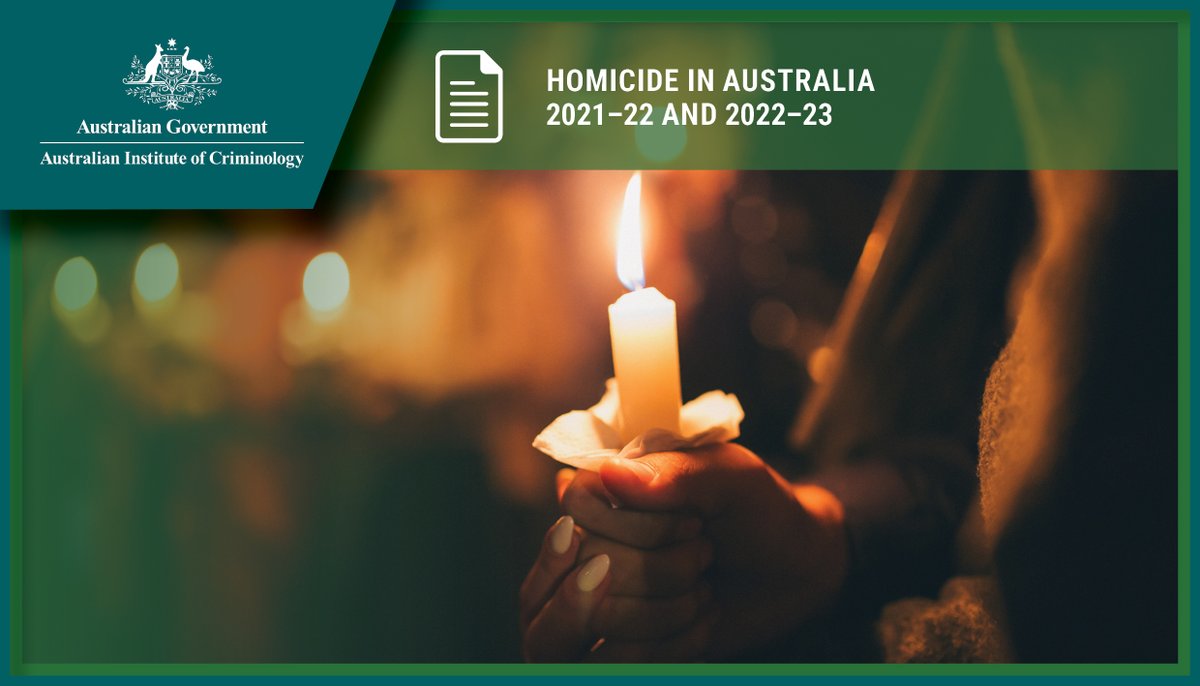 Today, we have released 2 new #StatisticalReports outlining the latest figures from the National Homicide Monitoring Program – Australia’s only national data collection on homicide incidents, victims and offenders. Read both reports here aic.gov.au/statistics/hom… #AICResearch