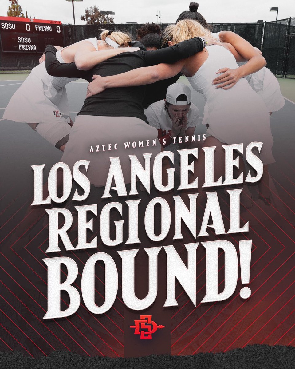 We’re headed up the Five for this year’s NCAA Championships!! We will have more information about our matchup with Texas Tech shortly. #GoAztecs