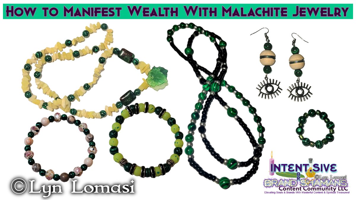 #BlogPost Learn to manifest with beautiful malachite jewelry. 🪄📿👉🏾brandshamans.com/inner-healing-… #malachitemagic #manifestationjewelry #heartchakrahealing #abundancemindset #crystalpower #jewelry #manifest #abundance #malachite