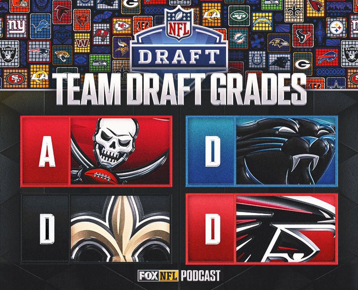 Damn, the FOX NFL Podcast wasn't gentle with the NFC South team #NFLDraft grades...