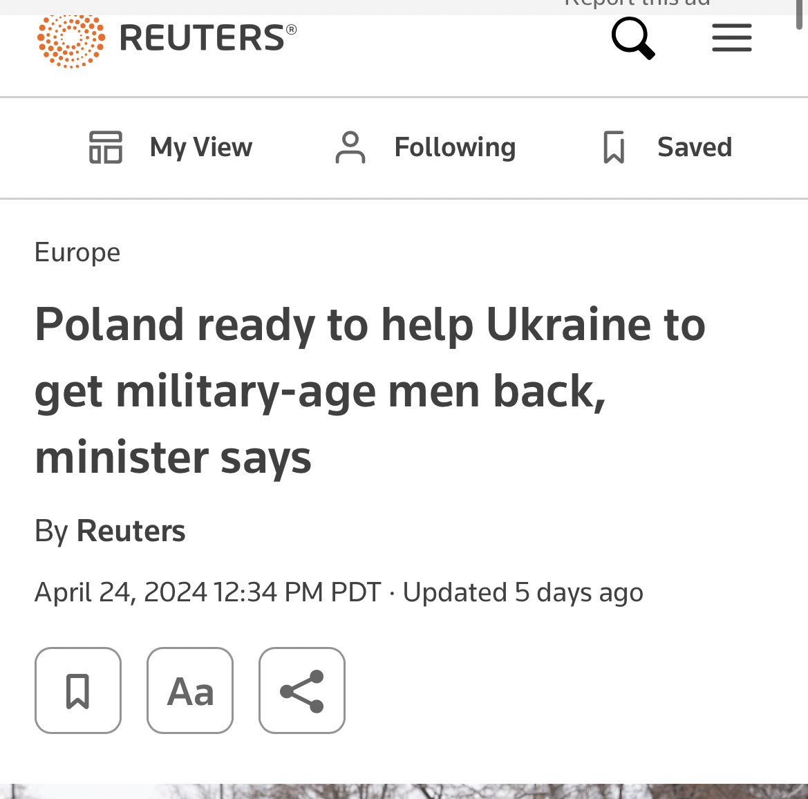 Ukrainians don’t want to fight in the war. That’s why between 500,000 and 1,000,000 men of fighting age left for other countries. Thanks to Speaker Johnson and other demon worshippers, these men will be kidnapped and sent back to die.